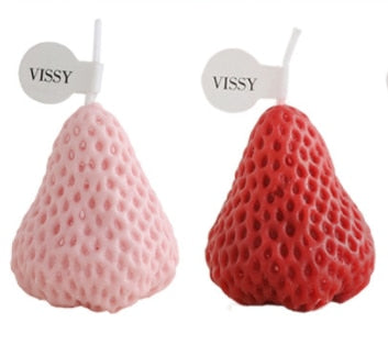Cute Strawberry Candle