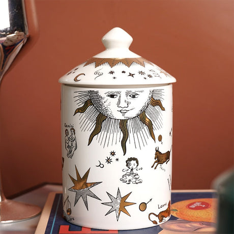 Sun & Moon Golden Sun Candle Holder