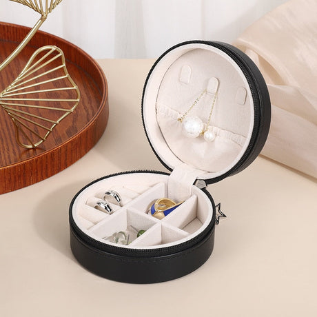 Round Preppy Jewelry Box
