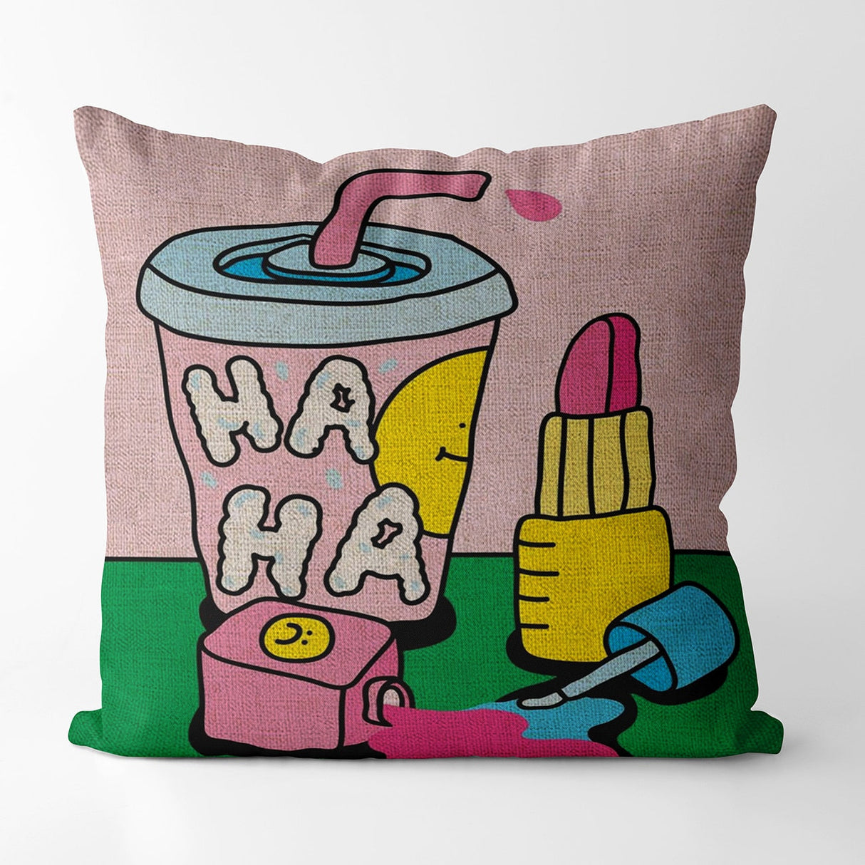 Indie Cartoon Patterns Pillow Case