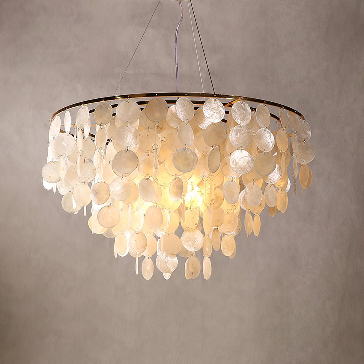 Shell Wind Chime Chandelier