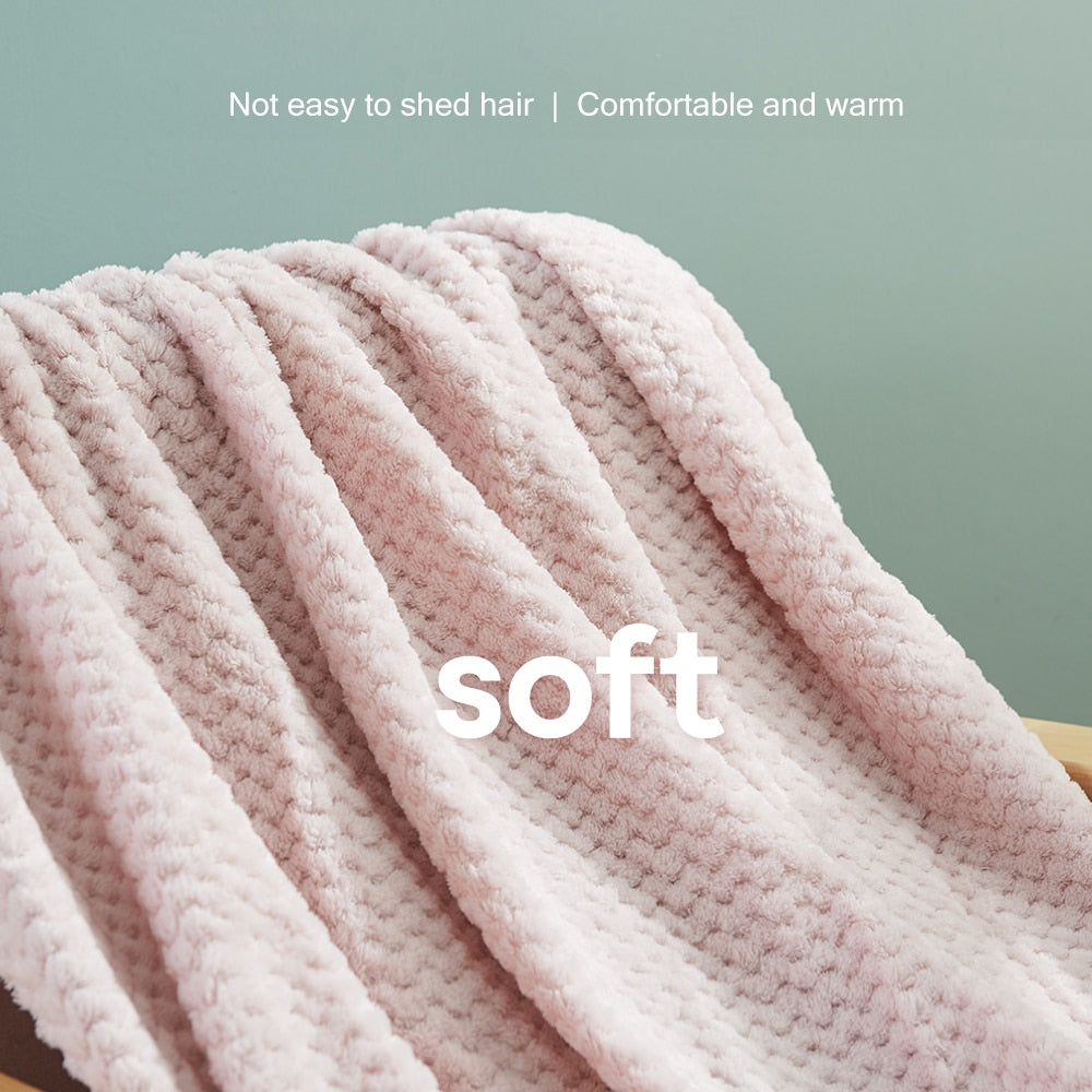 Simple&amp;Opulence 100% microfiber Flannel Fleece Velvet Plush Throw Blanket Lightweight Warm Fluffy Cozy Fuzzy Soft Blankets