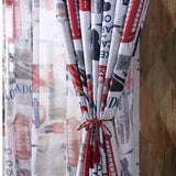 Single Panels Blackout Curtains Kids Bedroom Window Treatments Printed Scenic European Style Curtains For Children