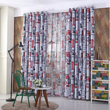Single Panels Blackout Curtains Kids Bedroom Window Treatments Printed Scenic European Style Curtains For Children