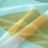 Single Panels Green Leaves Curtain Living Room Window Decoration Nordic Rustic Kitchen Curtains 3d