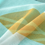 Single Panels Green Leaves Curtain Living Room Window Decoration Nordic Rustic Kitchen Curtains 3d