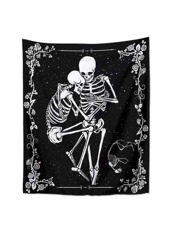 Skeleton Pattern Tapestry
