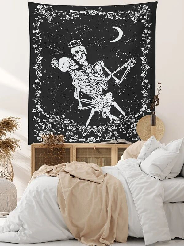 Skull Pattern Tapestry
