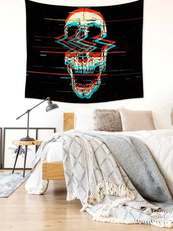 Skull Print Tapestry