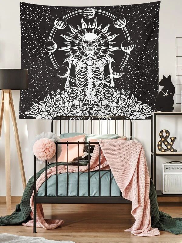Skull Print Tapestry