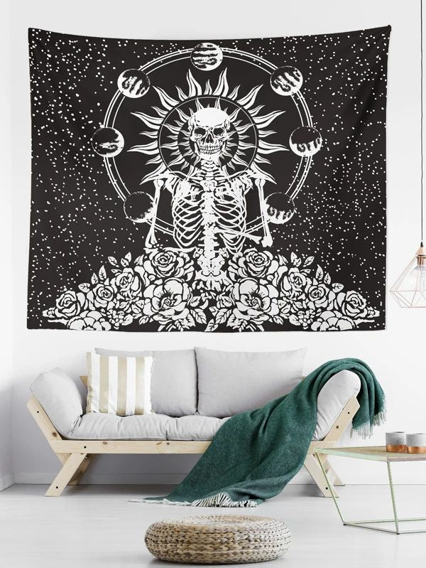 Skull Print Tapestry