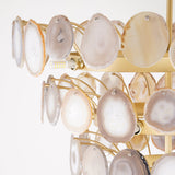 Slice Agate Tower Chandelier