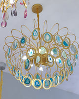 Luxury Pendant Slice Agate Chandelier