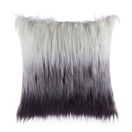 Soft Solid Color Pillow Case 45*45 Plaid Knitting Geometric Pillow Cover Warm Plush Cushion Cover For Sofa Chair Car Decorative