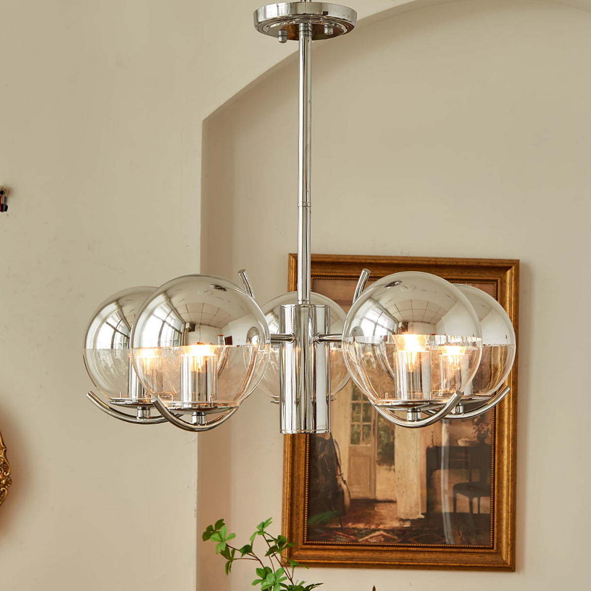 Space Ball Chandelier