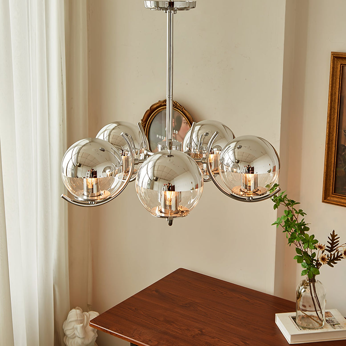 Space Ball Chandelier