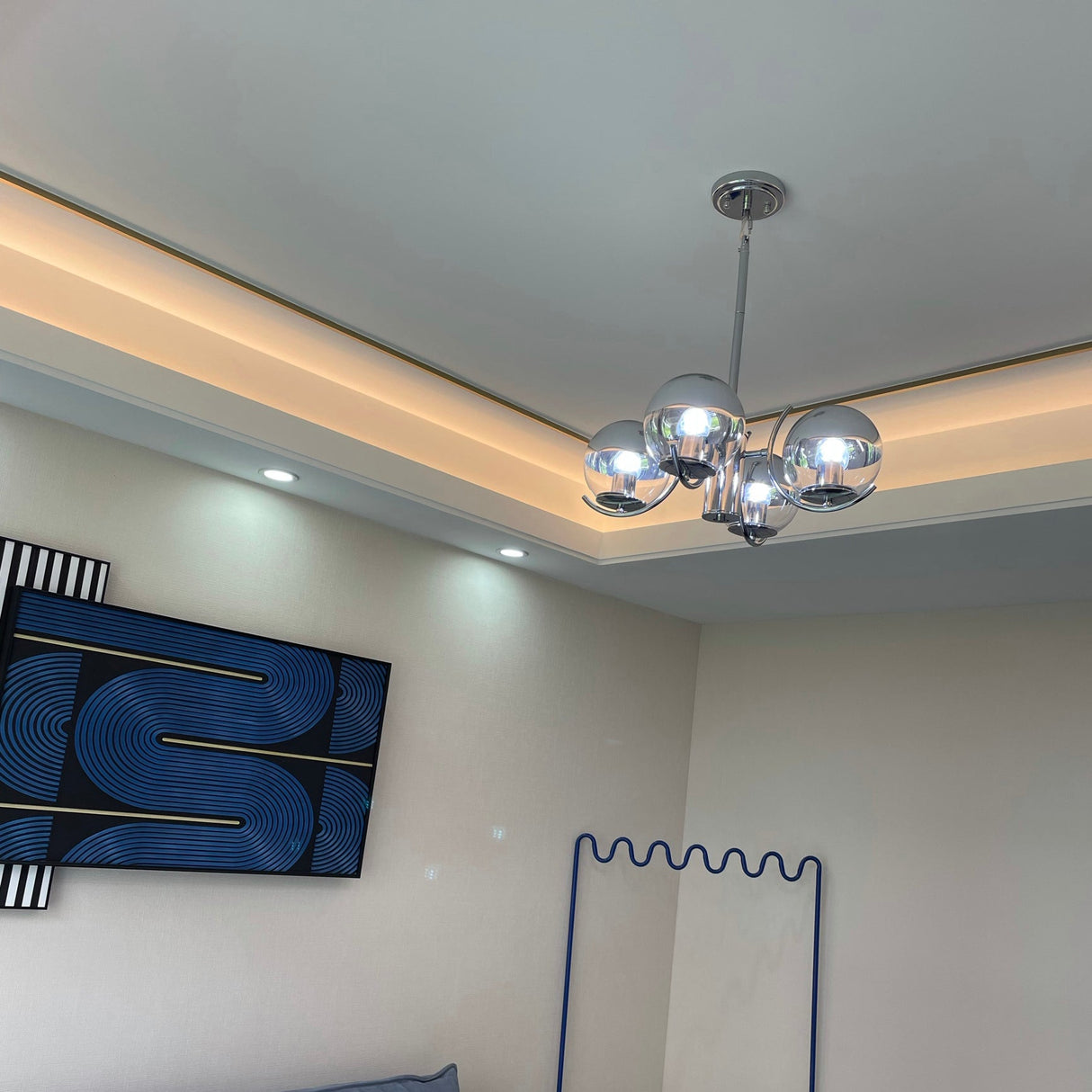 Space Ball Chandelier