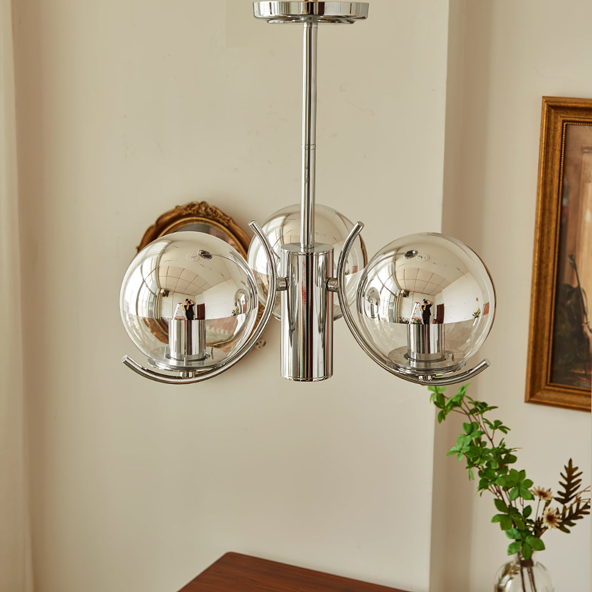 Space Ball Chandelier