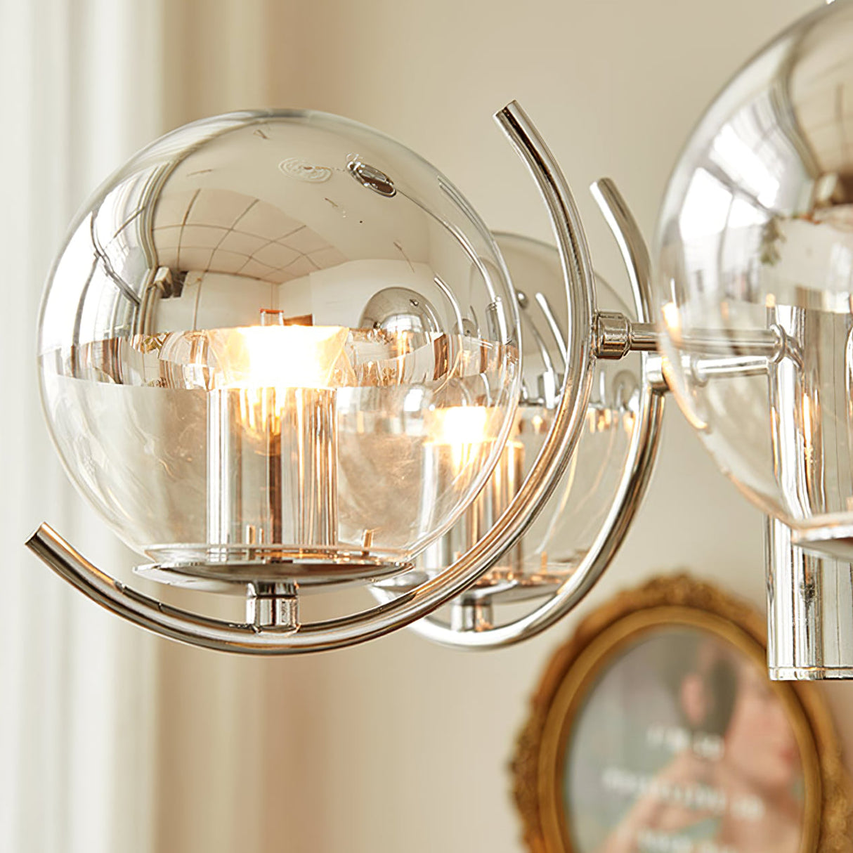 Space Ball Chandelier