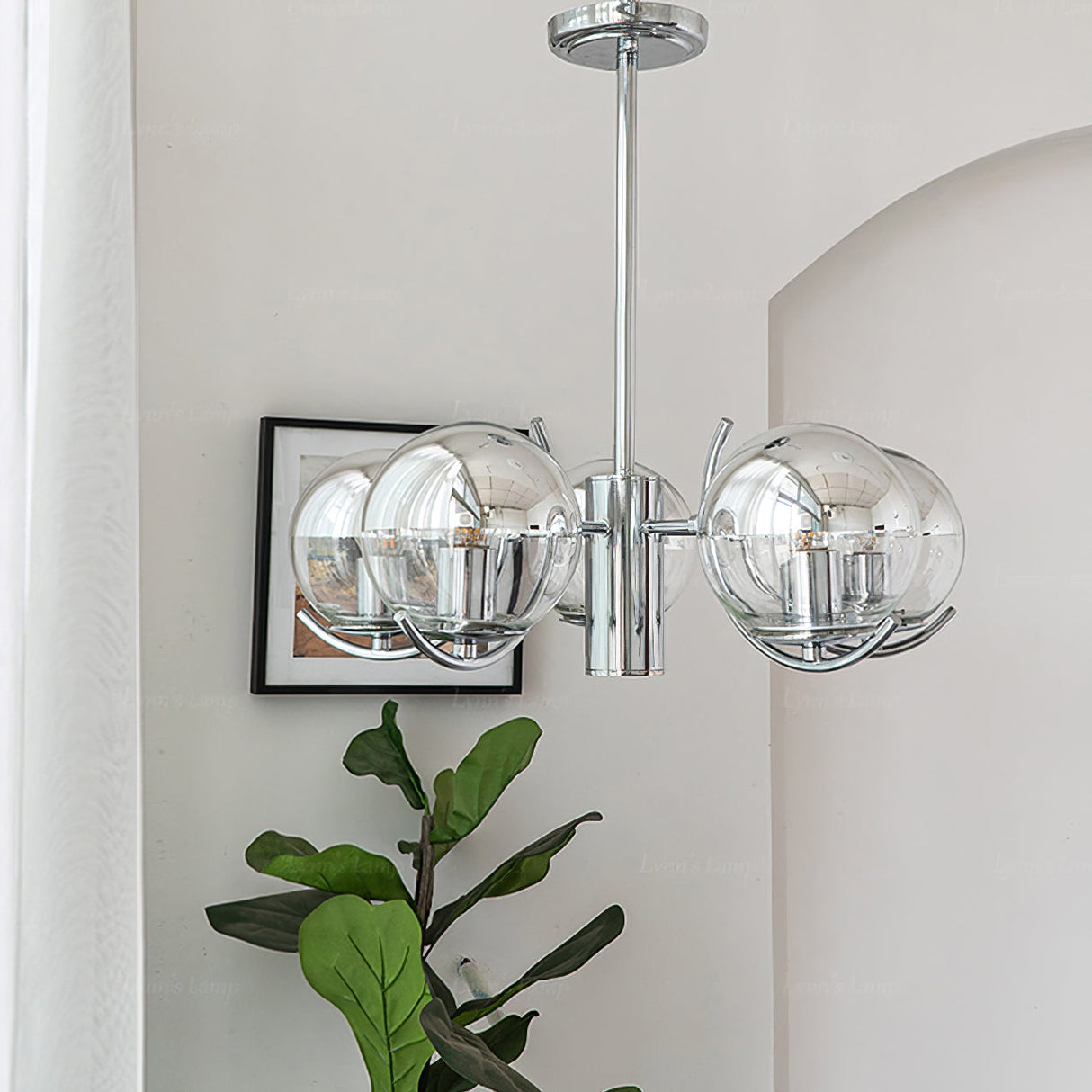 Space Ball Chandelier