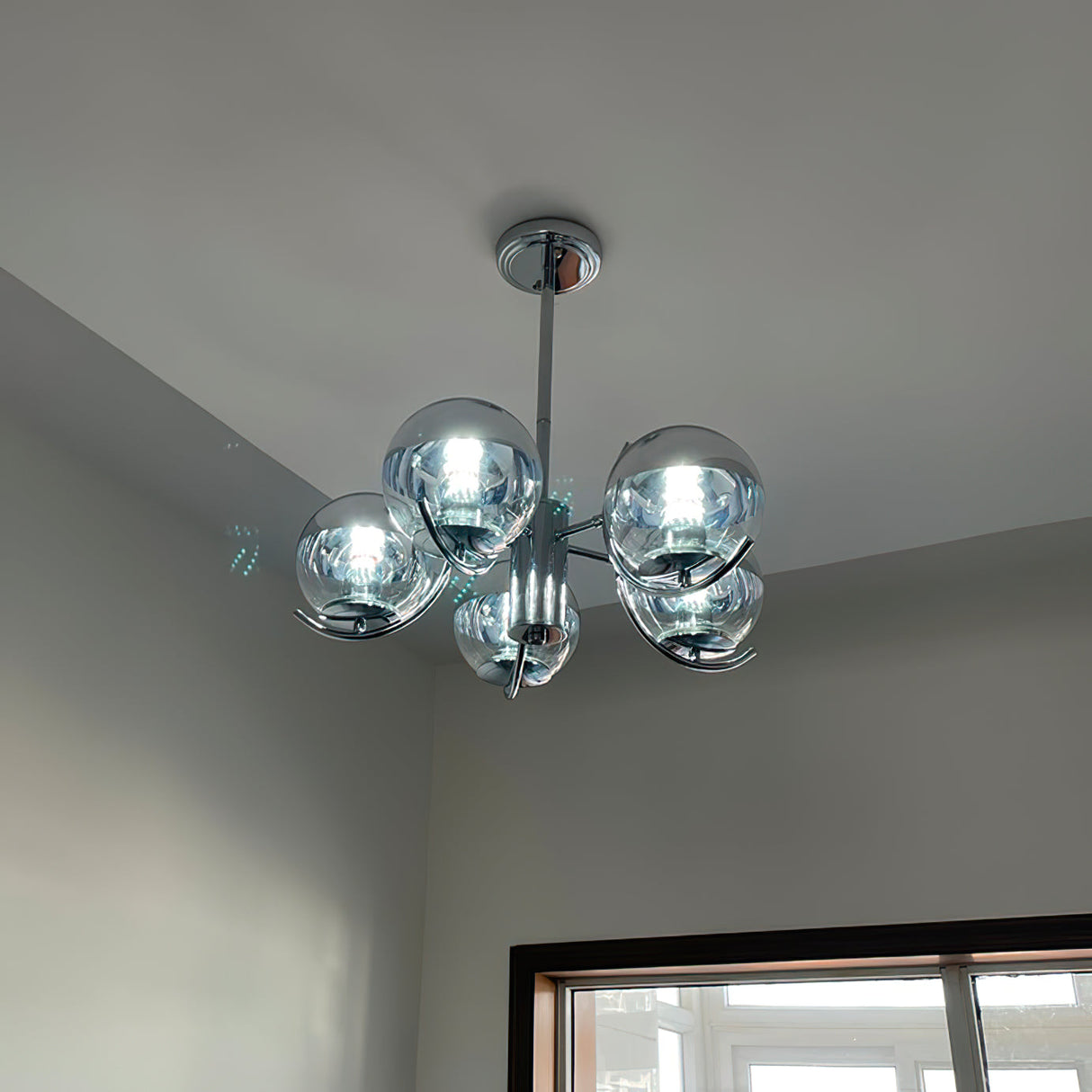Space Ball Chandelier