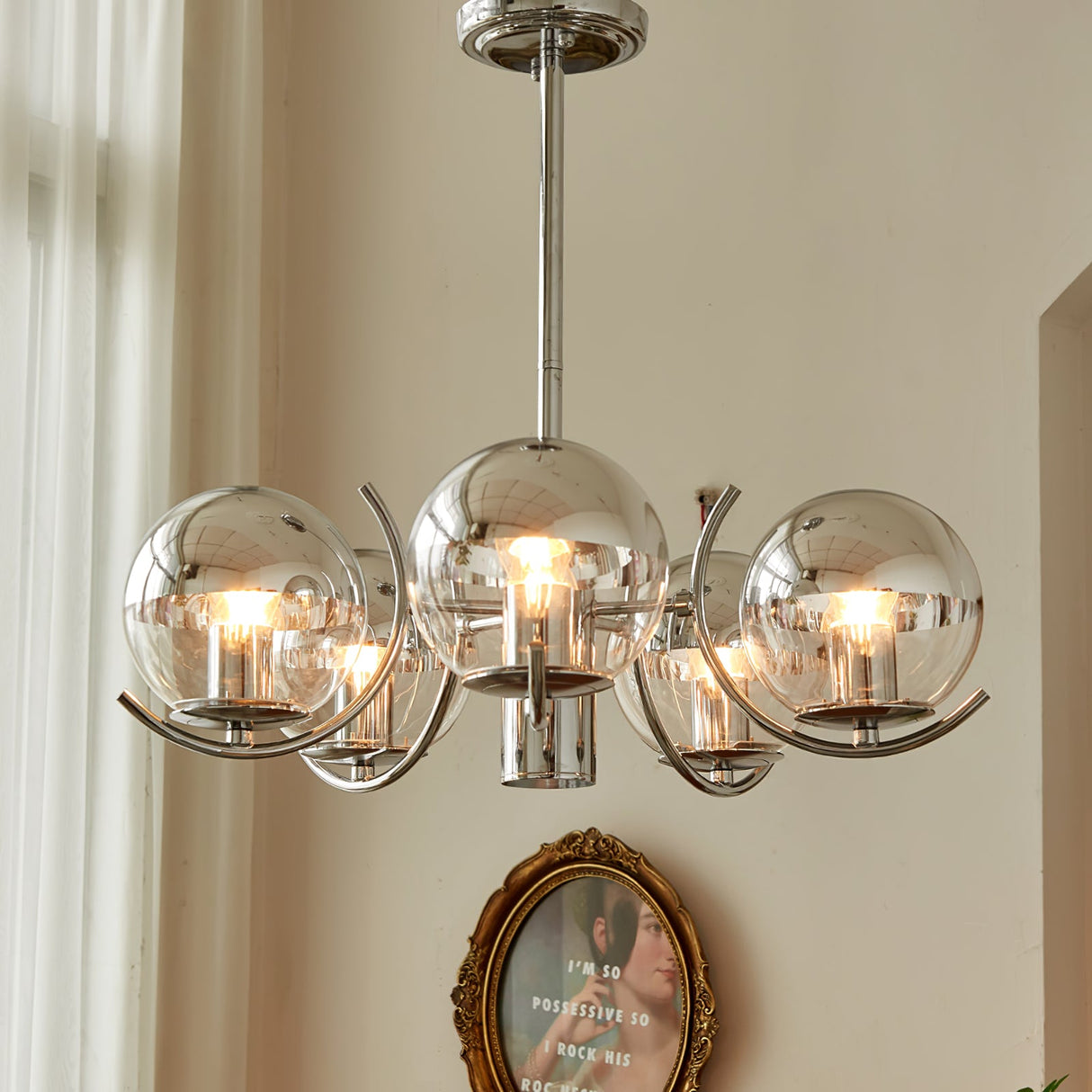 Space Ball Chandelier