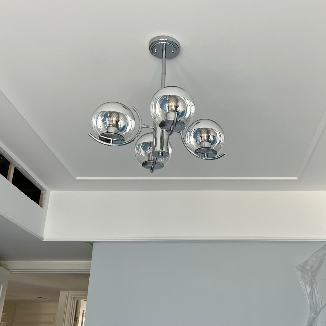 Space Ball Chandelier