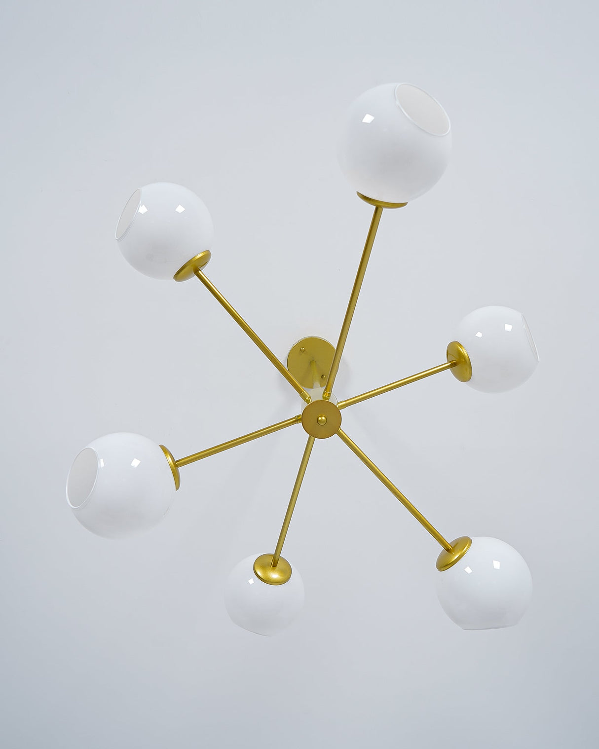 Staggered Glass 6-Light Chandelier