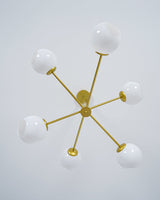 Staggered Glass 6-Light Chandelier