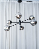 Staggered Glass 6-Light Chandelier