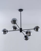 Staggered Glass 6-Light Chandelier
