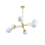 Staggered Glass 6-Light Chandelier