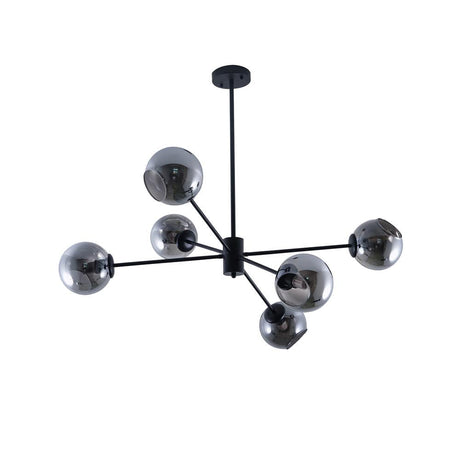 Staggered Glass 6-Light Chandelier