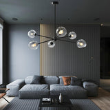 Staggered Glass 6-Light Chandelier