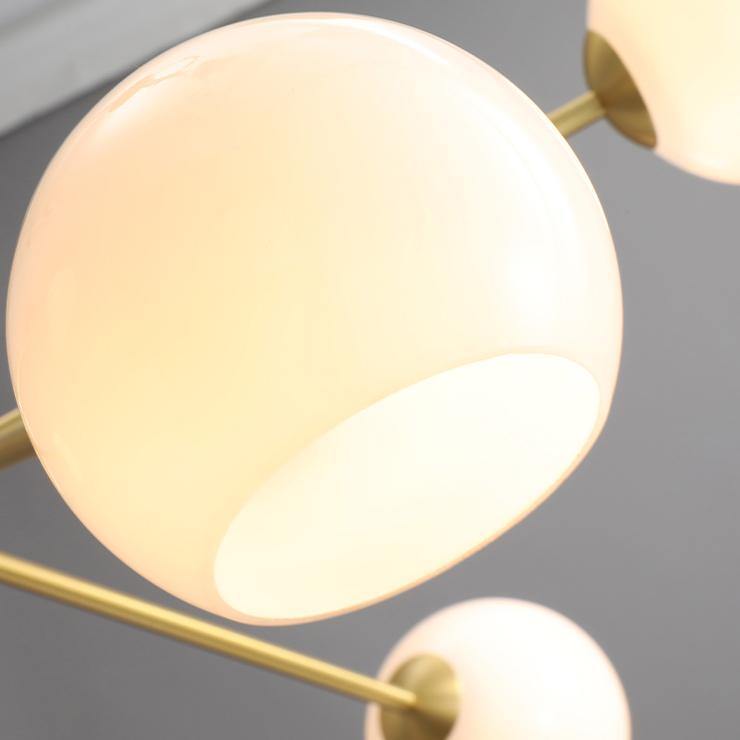 Staggered Glass 6-Light Chandelier