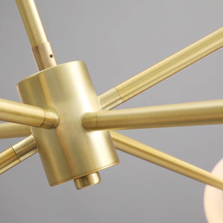 Staggered Glass 6-Light Chandelier