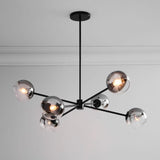 Staggered Glass 6-Light Chandelier