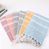 Cotton Turkish Bath Towel with Tassels