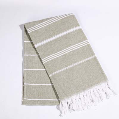 Cotton Turkish Bath Towel with Tassels