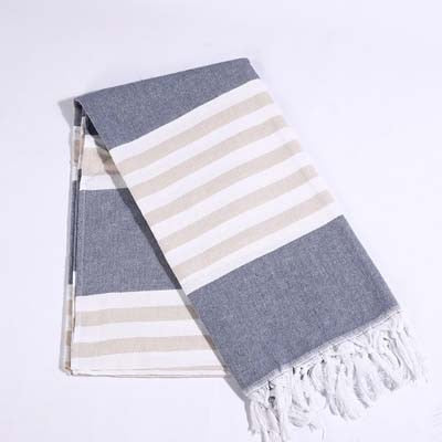 Cotton Turkish Bath Towel with Tassels