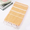 Cotton Turkish Bath Towel with Tassels