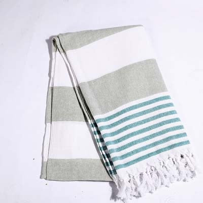 Cotton Turkish Bath Towel with Tassels