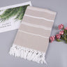 Cotton Turkish Bath Towel with Tassels