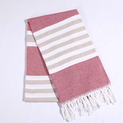 Cotton Turkish Bath Towel with Tassels