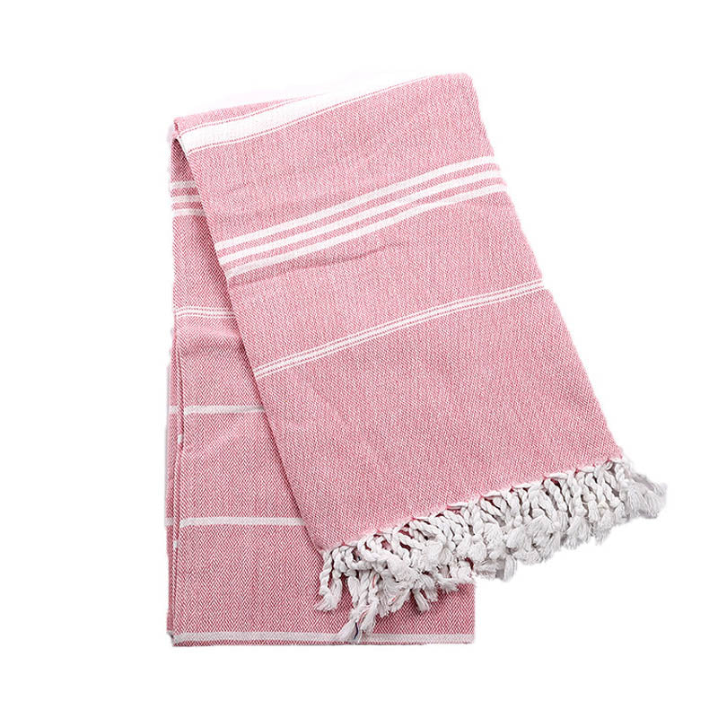 Cotton Turkish Bath Towel with Tassels