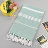 Cotton Turkish Bath Towel with Tassels