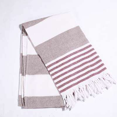 Cotton Turkish Bath Towel with Tassels