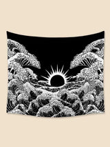 Sun & Wave Pattern Tapestry