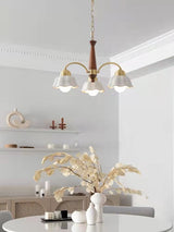 Swedish Modern Brass Chandelier