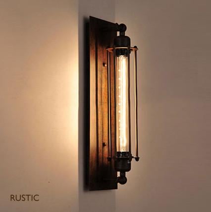 Long Pencil Bulb Industrial Retro Wall Light